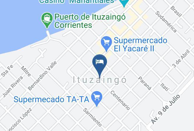 Ituzaingo - Cabanas Puesta Del Sol Maps