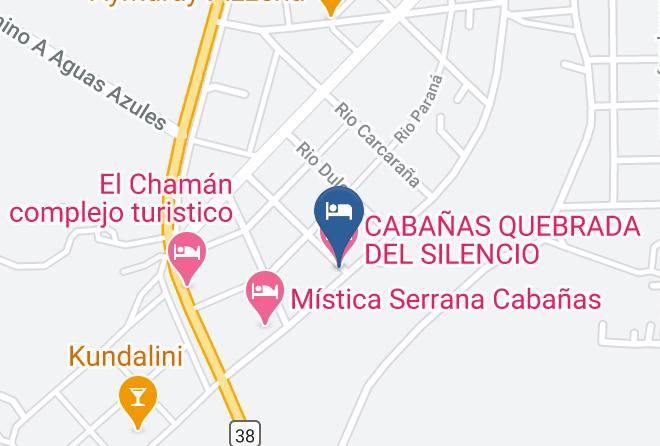 Punilla Department - Cabanas Quebrada Del Silencio Maps