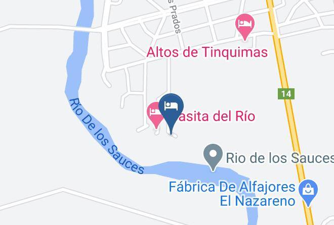 San Alberto Department - Cabanas Refugio Del Rio Maps