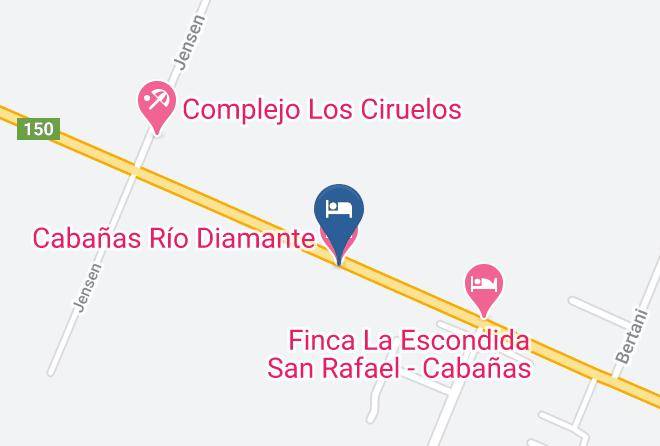 San Rafael - Cabanas Rio Diamante Maps