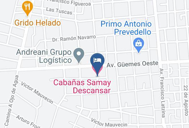 Catamarca City - Cabanas Samay Descansar Maps