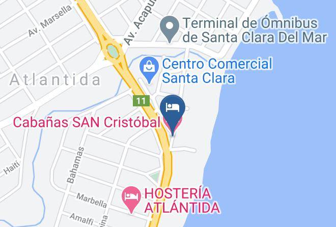 Mar Chiquita - Cabanas San Cristobal Maps