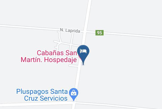 Cabanas San Martin Hospedaje Map - San Juan - San Martin Department