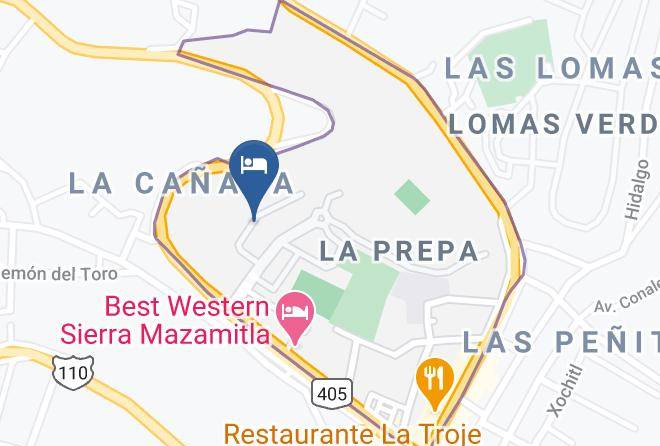 Mazamitla - Cabanas Santa Helena Maps