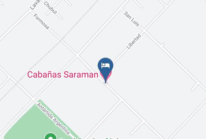 Azul - Cabanas Saraman Maps