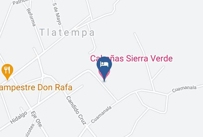 Zacatlan - Cabanas Sierra Verde Maps
