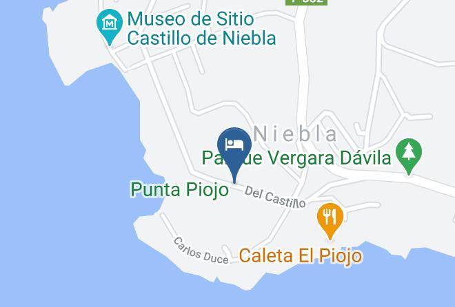 Valdivia Province - Cabanas Souvenir Niebla Maps