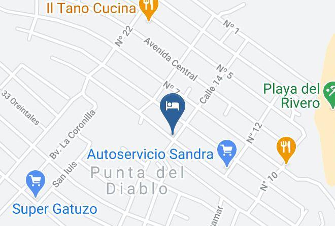 Rocha - Cabanas Surya Maps