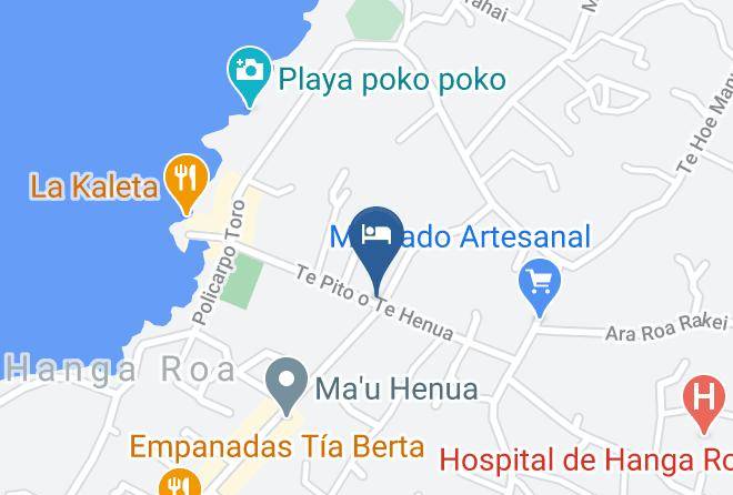 Easter Island - Cabanas Te Maori Maps