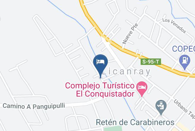 Cautin Province - Cabanas Terrado Lican Ray Maps
