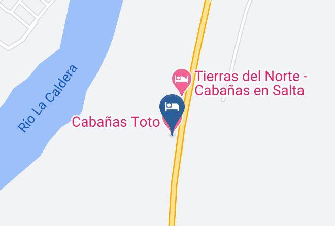 La Caldera - Cabanas Toto Maps
