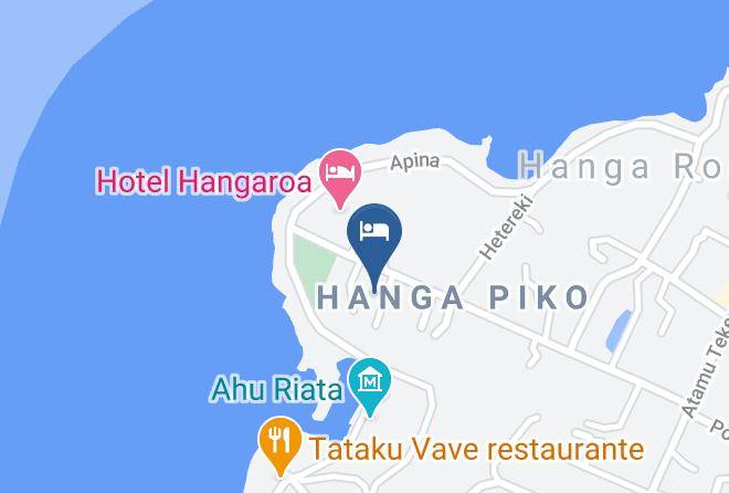 Easter Island - Cabanas Tupuna Lodge Maps