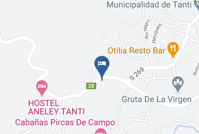 Punilla Department - Cabanas Valentino Maps
