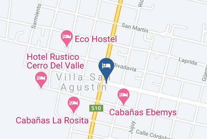 Valle Fertil Department - Cabanas Valle Pintado Maps