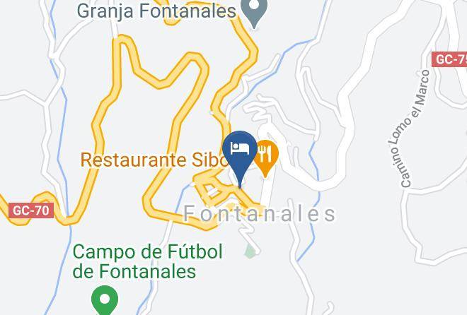 Las Palmas - Cabanas Valle Verde Maps