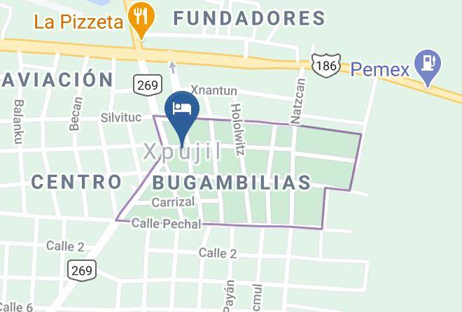 Calakmul - Cabanas Y Comedor Don Deme Maps