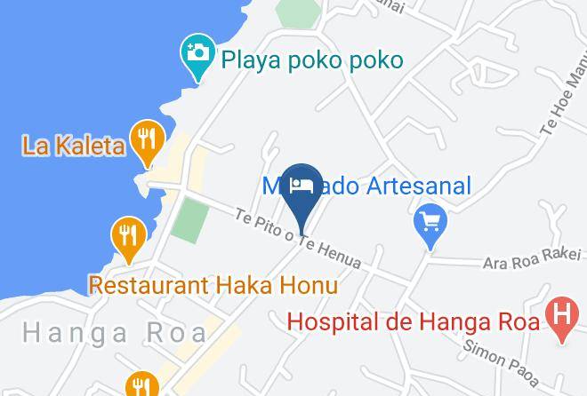 Easter Island - Cabanas Y Hotel Tea Nui Maps