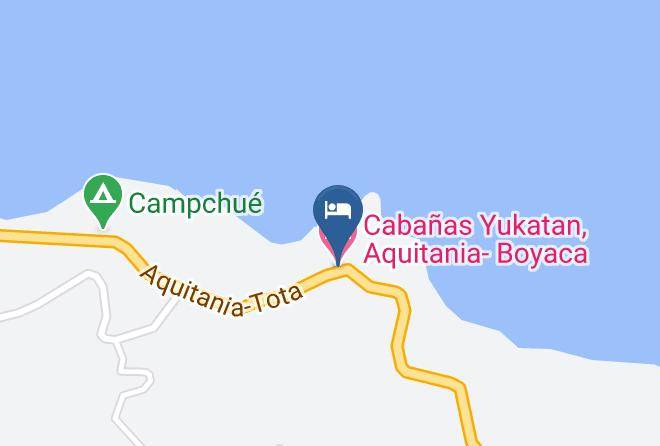 Cabanas Yukatan Aquitania Boyaca Map - Boyaca - Aquitania