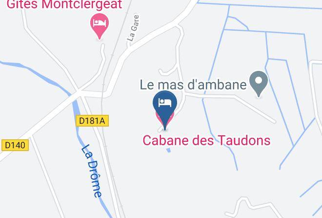 Drome - Cabane Des Taudons Maps