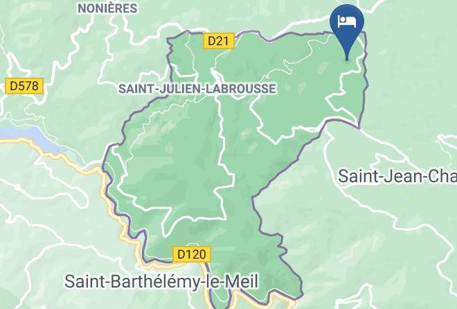 Ardeche - Cabanes De Labrousse Maps