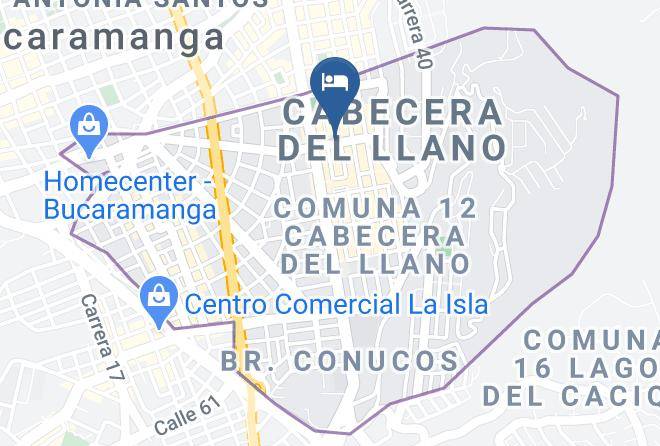 Bucaramanga - Hotel Cabecera Country Maps