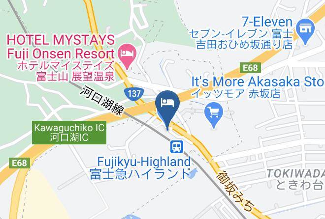Fujikawaguchiko Townminamitsuru District - Cabin & Lounge Highland Station Inn Maps