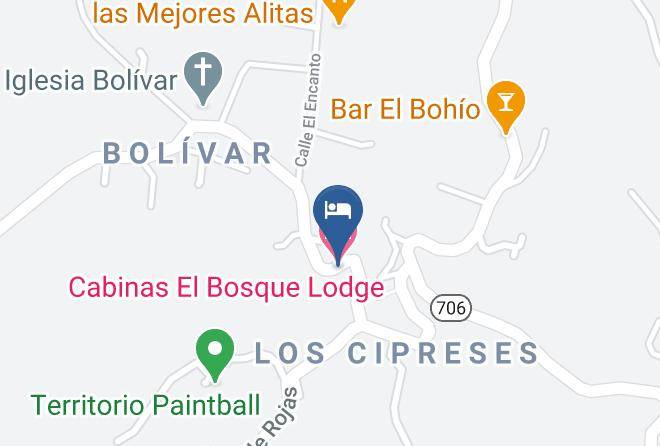 San Ramon - Cabinas El Bosque Lodge Maps