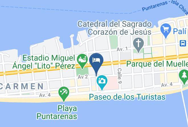 Puntarenas - Cabinas Midey Maps