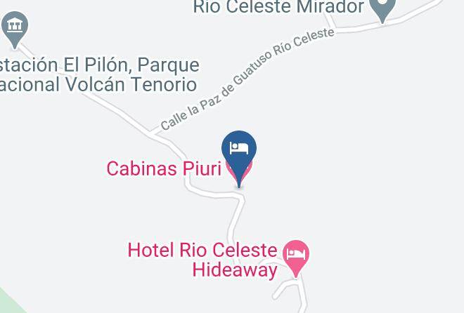 Guatuso - Cabinas Piuri Maps