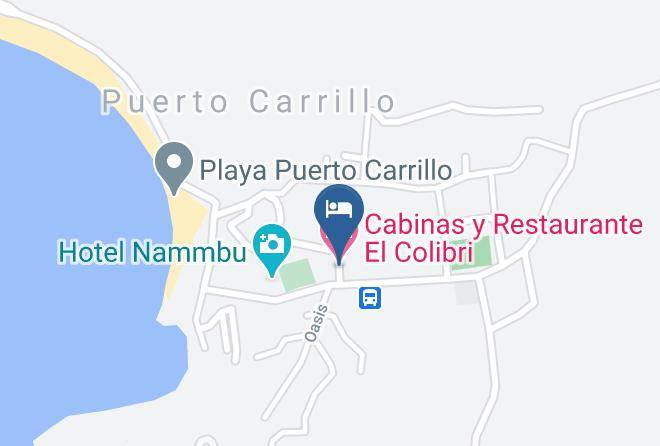 Hojancha - Cabinas Y Restaurante El Colibri Maps