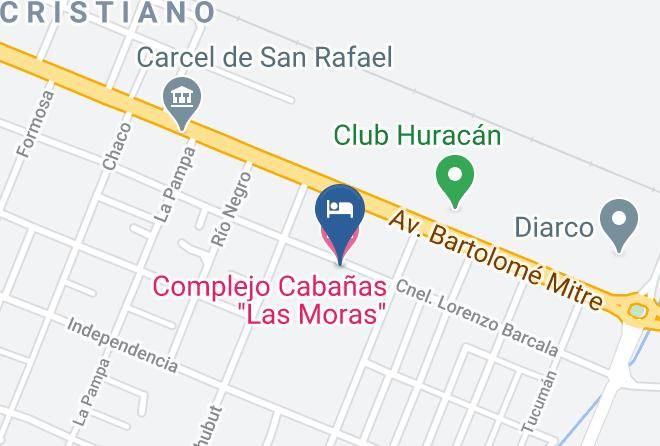 San Rafael - Complejo Cabanas Las Moras Maps