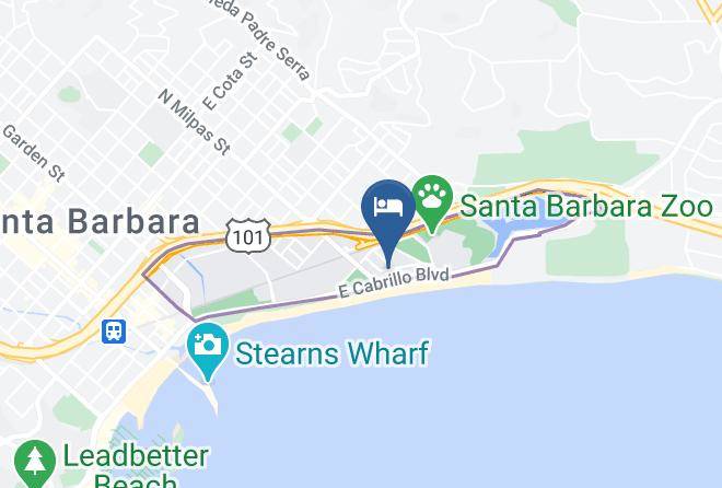 Santa Barbara - Cabrillo Inn At The Beach Maps