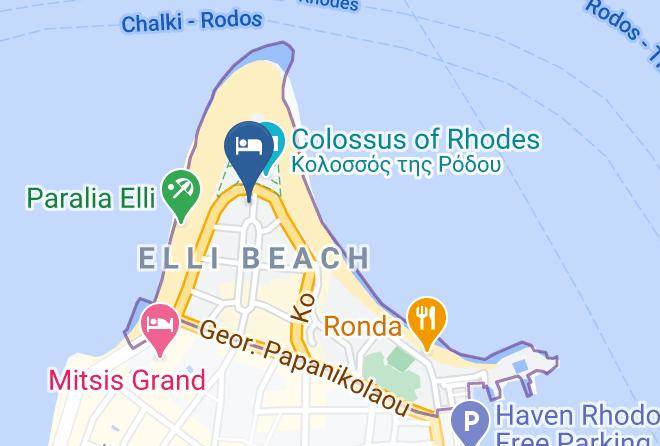 Dodecanese - Cactus Hotel Maps