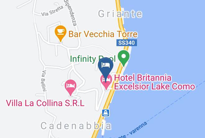 Como - Cadenabbia Hotel Britannia Excelsior Maps