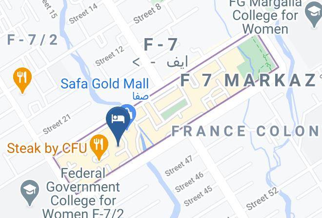 Islamabad - Cadillac Hotel Maps