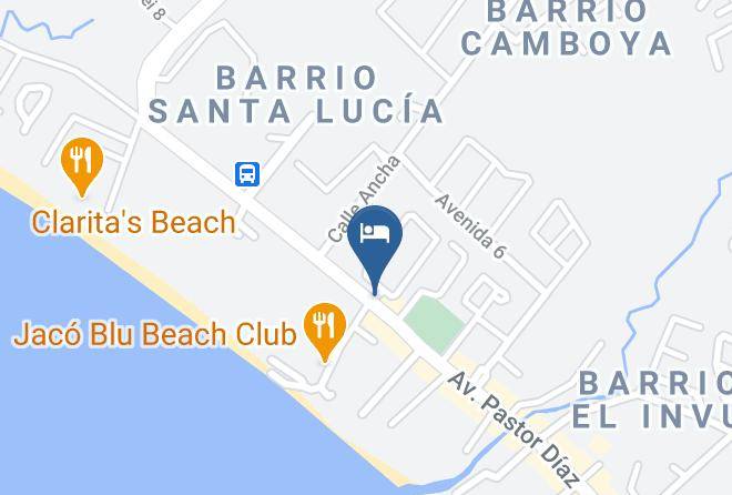 Garabito - Cadillac Rock Beach Hotel Maps