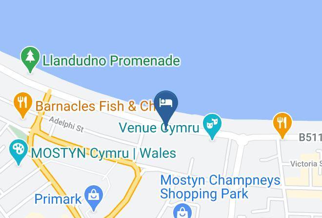 Conwy - Cae Mor Seafront Hotel Llandudno Maps