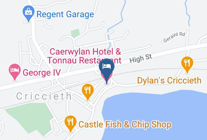 Gwynedd - Caerwylan Hotel & Tonnau Restaurant Maps