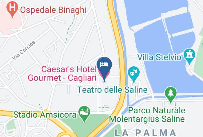 Cagliari - Caesar's Hotel Gourmet Cagliari Maps