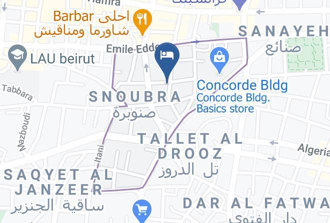 Beyrouth - Caesars Park Hotel Maps