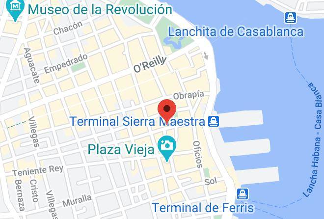 La Habana Vieja - Cafe Amargo Vip Maps