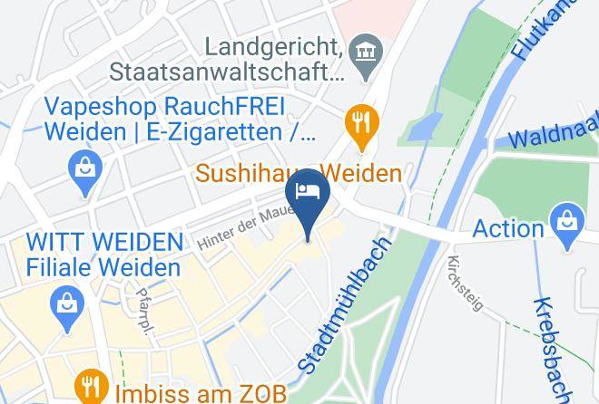 Weiden In Der Oberpfalz - Cafe Frieden Boutique Hotel Frieden Maps