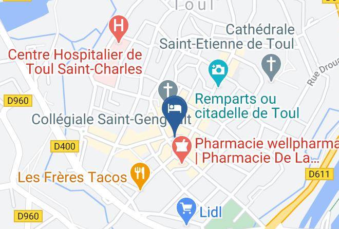 Meurthe Et Moselle - Cafe Hotel Bar Central Maps