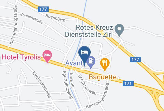 Innsbruck Land - Cafe Pension Margret Maps