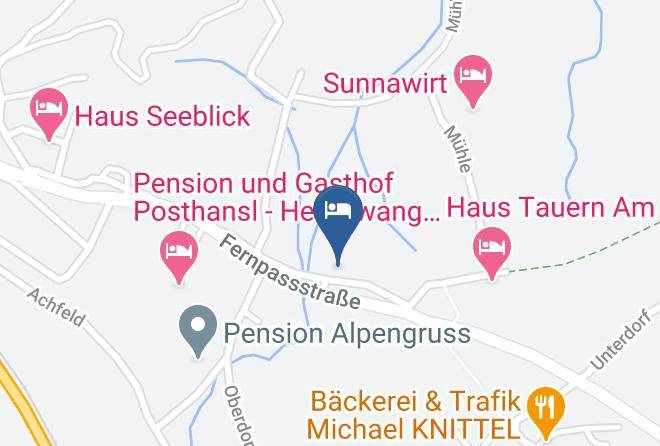 Reutte - Cafe Pension Zeegershof Maps
