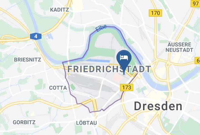 Dresden - Cafe Restaurant Friedrichstadt Maps