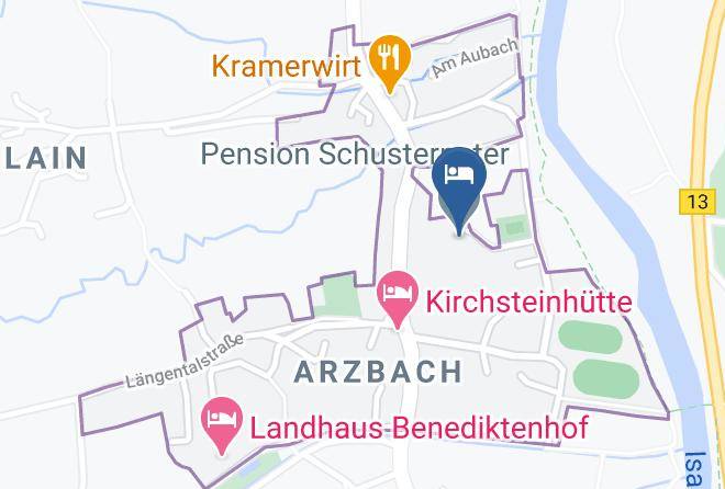 Bad Tolz Wolfratshausen - Pension Schusterpeter Maps