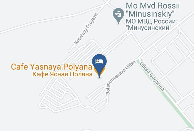 Minusinsk - Cafe Yasnaya Polyana Maps