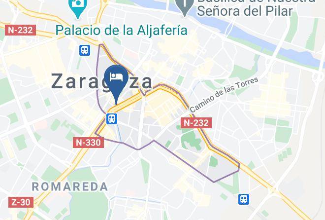 Zaragoza - Cafeteria Granvia Maps