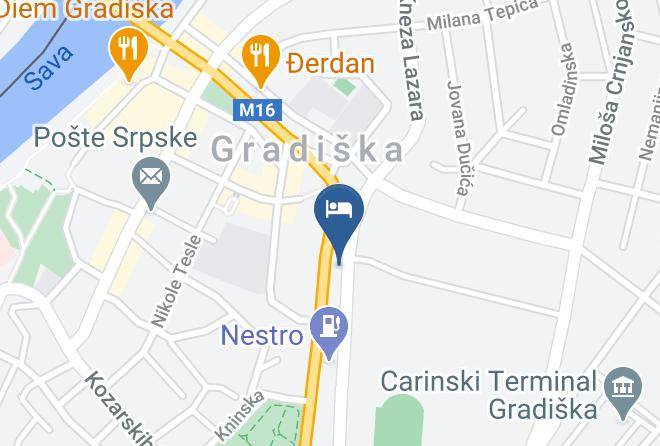Banja Luka - Caffe Club Nik Rom Maps